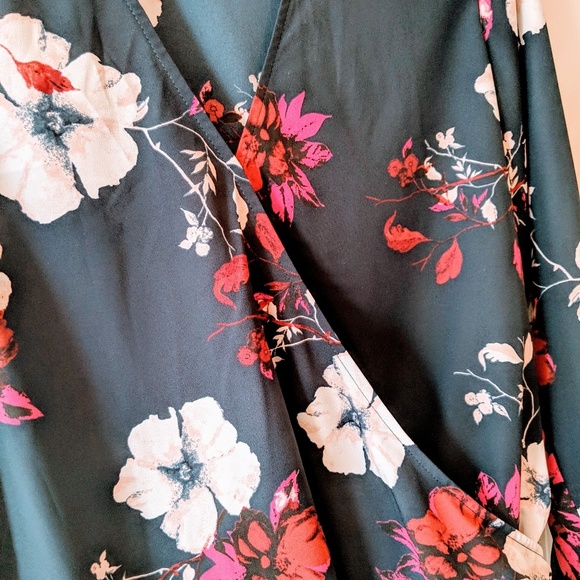 A new day faux wrap top - Picture 2 of 3